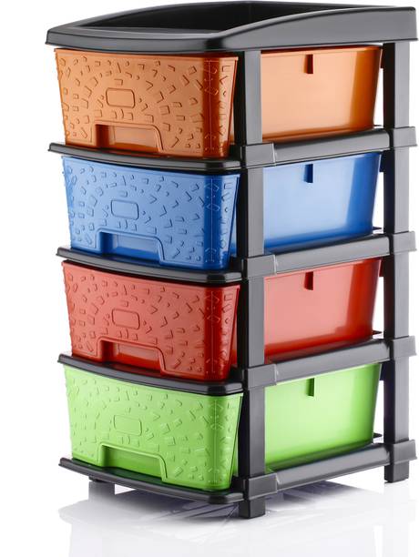 KAVIRA STONE_4XL_MULTI Plastic Free Standing Chest of Drawers