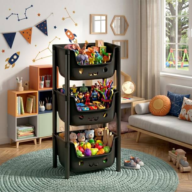 Viseman multi layer Cabinet Designed for Neat Rooms Plastic Free Standing Cabinet
