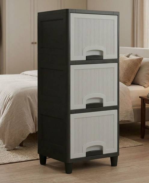 MAXTID Cabinet Useful For Wardrobe Plastic Free Standing Cabinet