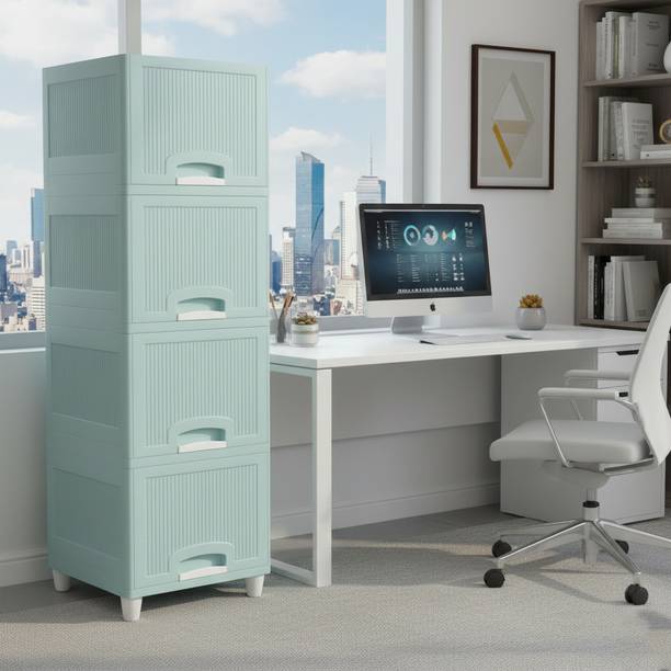 MAXTID Cabinet Useful For Wardrobe Plastic Free Standing Cabinet