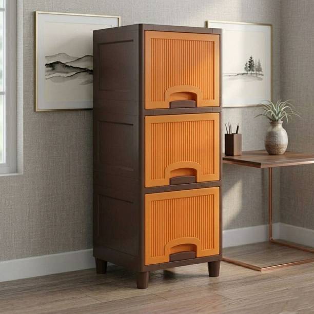 Viseman Latest modular storage organizer for home , office , kitchen , Bedroom Plastic Free Standing Cabinet