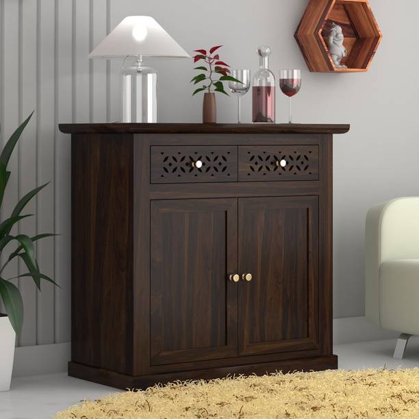Shyam Handicraft Solid Sheesham Wood Almirah Wardrobe Cabinet | Wooden Cupboard for Home Solid Wood Free Standing Cabinet