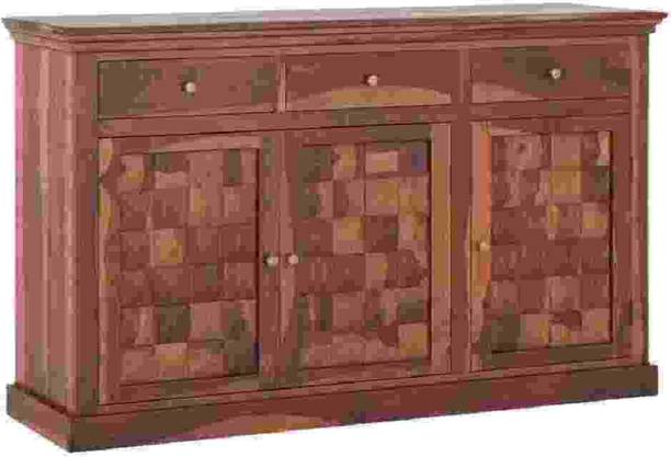 RAKESH ENTERPRISES Wooden Sideboard Cabinet Storage with 3 Drawer & 3 Door for Living Room Solid Wood Free Standing Sideboard