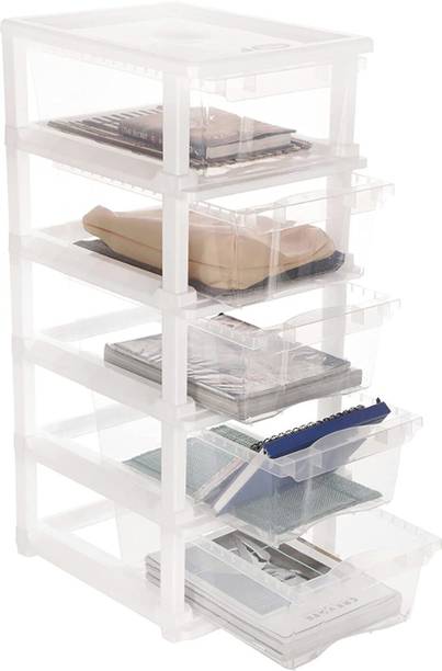 Cutting EDGE Small Modular Drawer Set for Office, Hospital, Parlour, School, Doctors, & Home Plastic Free Standing Chest of Drawers