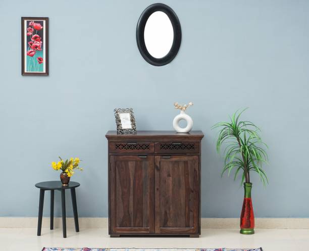 Woodefly TV Cabinet for Living Room Wooden Crockery Cabinet Kitchen Cabinet for Storage Solid Wood Free Standing Sideboard