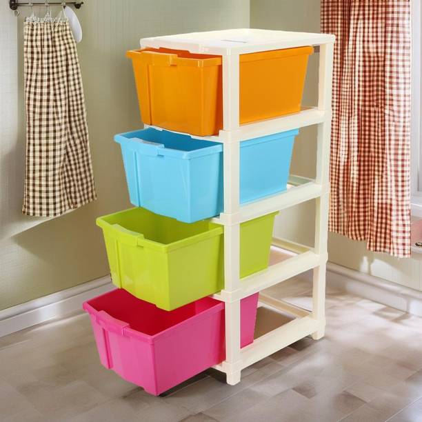 Joyful Plastic Free Standing Chest of Drawers