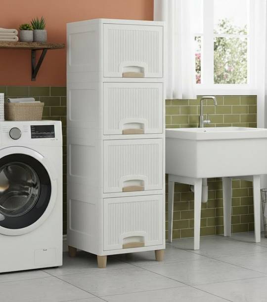 GROTHEORY Portable Multi-Layer Office Desk Drawer Storage Box Plastic Free Standing Cabinet