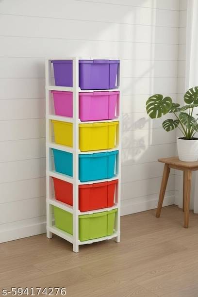 GROTHEORY Professional Drawer Office Desk Organizer Cabinet Plastic Free Standing Cabinet