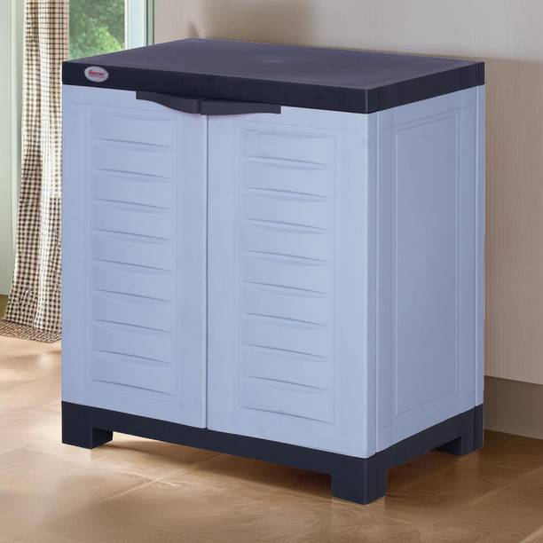 Supreme Furniture Fusion 1 CHARCOAL-SKY GREY Plastic Free Standing Cabinet