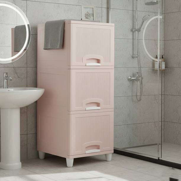 Scrub Daddy Compartments Plastic Modular Drawer Storage for Home, Office ,Bedroom , Kitchen Plastic Free Standing Cabinet