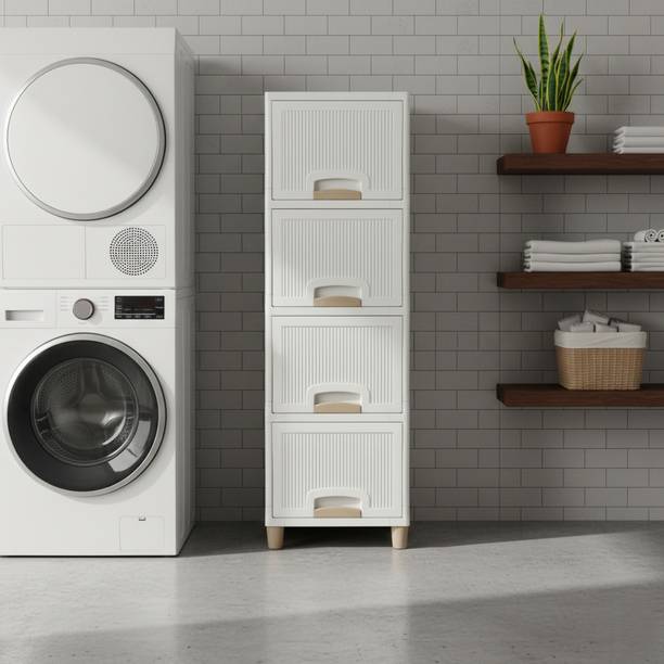 Viseman Cabinet for Home & Office Organization Plastic Free Standing Cabinet