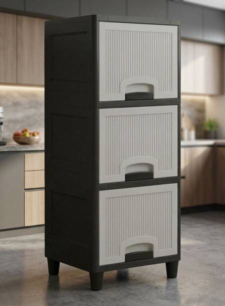 MAXTID Multipurpose Multi-Tier Cabinet Plastic Free Standing Cabinet