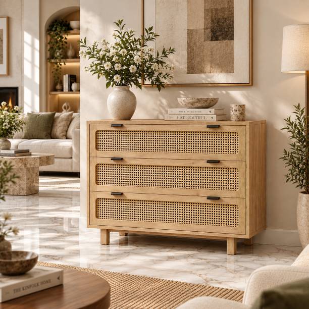 THE ATTIC Solid Wood Free Standing Chest of Drawers