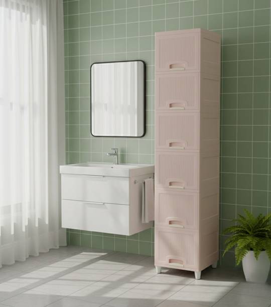 SUPTIKES Architect & Designer Remote Work Essential Modular Desk Side-Unit PP Collapsible Wardrobe