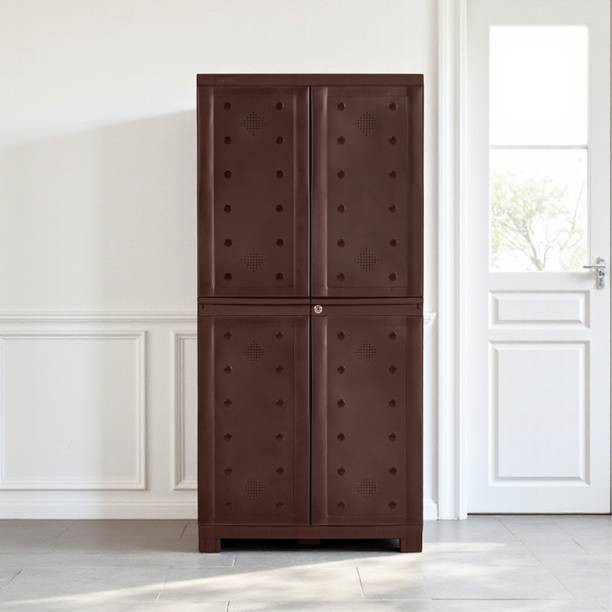 AVRO furniture Cube Plastic Cabinet-Almirah for Storage I Books and Clothes, Multipurpose use Plastic Free Standing Cabinet