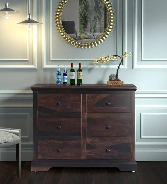Made Wood Sheesham Wood Solid Wood Free Standing Chest of Drawers