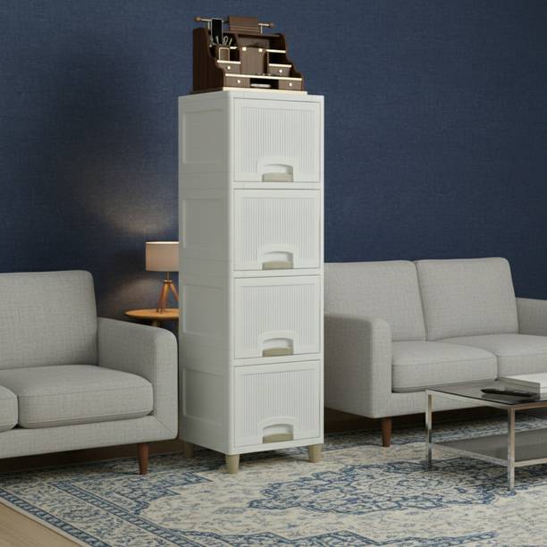 Surety for Safety Cabinet for Bedroom, Office, Home Plastic Free Standing Cabinet