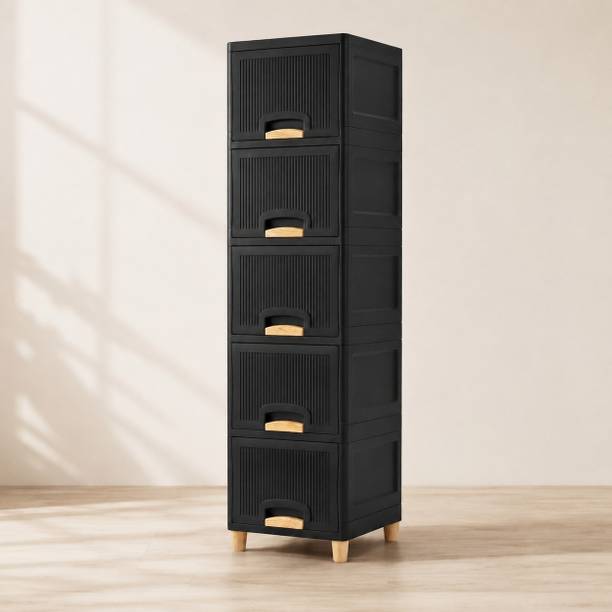 MAXTID Tall Multi Purpose Office Cabinet with Drawers for Smart Organization Plastic Kitchen Cabinet