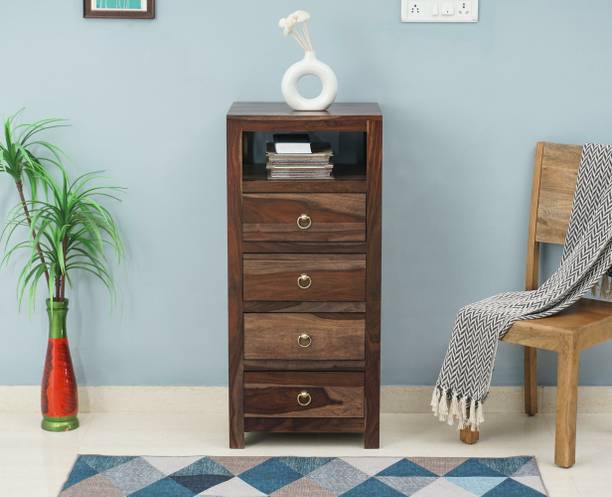Woodefly Wooden Chest of Drawers for Storage Wooden Crockery Cabinet Drawer Storage Solid Wood Free Standing Chest of Drawers