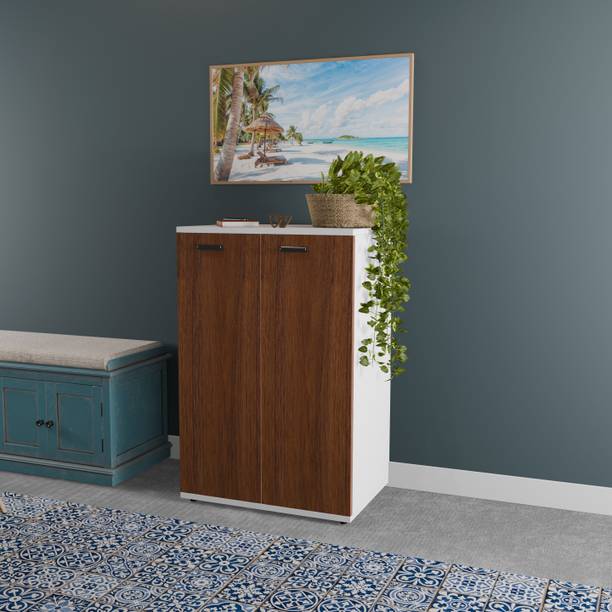 Divysa Multi-Purpose 2 Doors Storage Cabinet for Home Office, Entryway, or Living Room Engineered Wood Free Standing Chest of Drawers