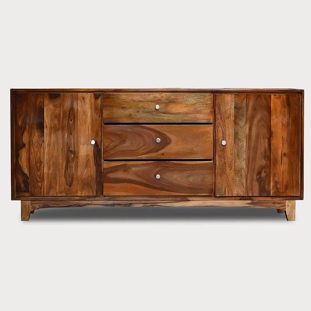 Devsignature Sheesham Wood Cabinet/Wooden sideboard cabinet/wooden drawer For Livingroom/Home Solid Wood Free Standing Cabinet