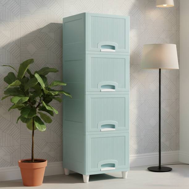 MAXTID Multi Layer Cabinet Suitable for Files, Clothes & Accessories PP Collapsible Wardrobe