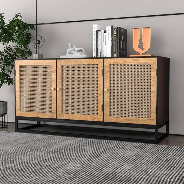 Mamta Home Furniture Wooden Sidebaord Cabinet for Living Room & Bedroom Solid Wood Free Standing Sideboard