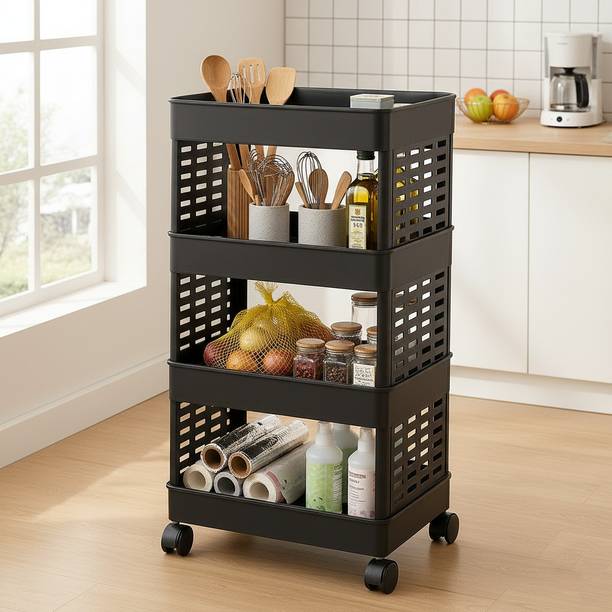 Scrub Daddy Compartments Plastic Modular Drawer Storage for Home, Office ,Bedroom , Kitchen Plastic Free Standing Cabinet