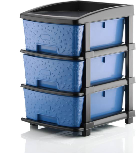KAVIRA STONE_3XL_BLUE Plastic Free Standing Chest of Drawers