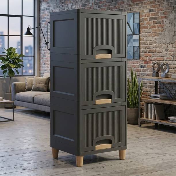 MAXTID Multi Layer Compact Organizer Rack for Hospital Equipment and Supplies Plastic Free Standing Cabinet