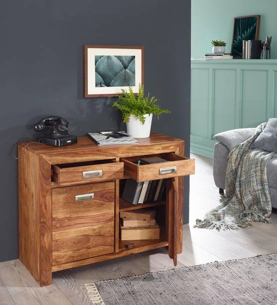 Mamta Home Furniture Solid Sheesham Wood Marwar Style Side Board/Storage Cabinet For Living Room Solid Wood Free Standing Sideboard