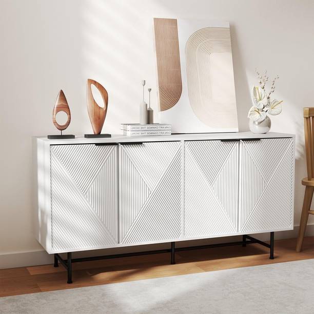 Quick Artsy Solid Wood Free Standing Sideboard