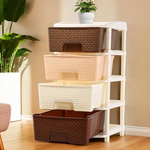 KUBER INDUSTRIES Plastic Free Standing Chest of Drawers