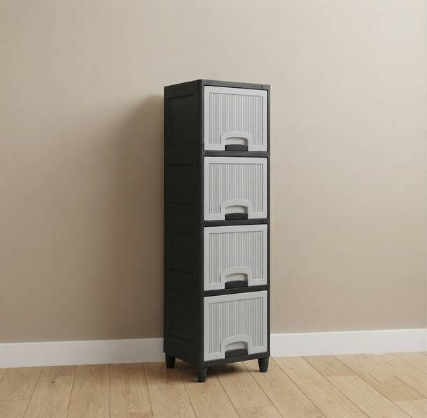 YASHODEEP PLASTIC Plastic Multipurpose Storage Cupboard Plastic Free Standing Chest of Drawers