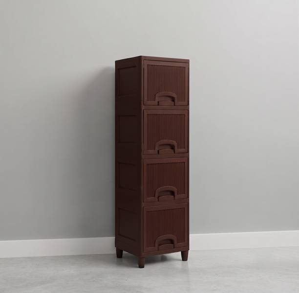 YASHODEEP PLASTIC Plastic Multipurpose Utility Cupboard Plastic Free Standing Chest of Drawers