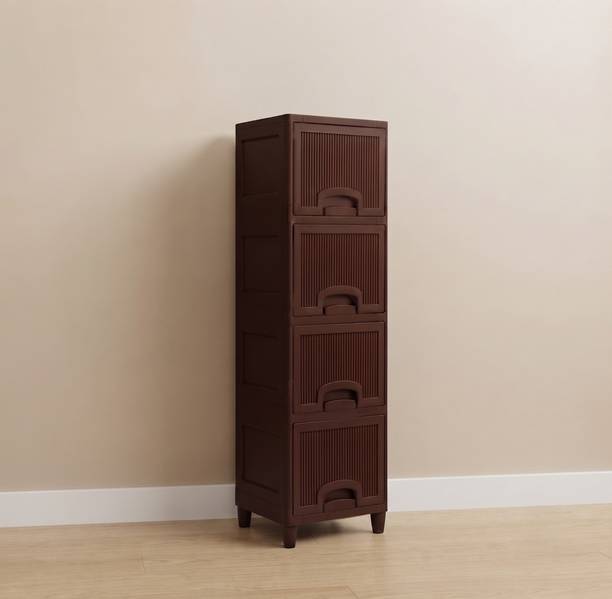 MAXTID Multipurpose Cabinet Cupboard for Home Storage PP Collapsible Wardrobe