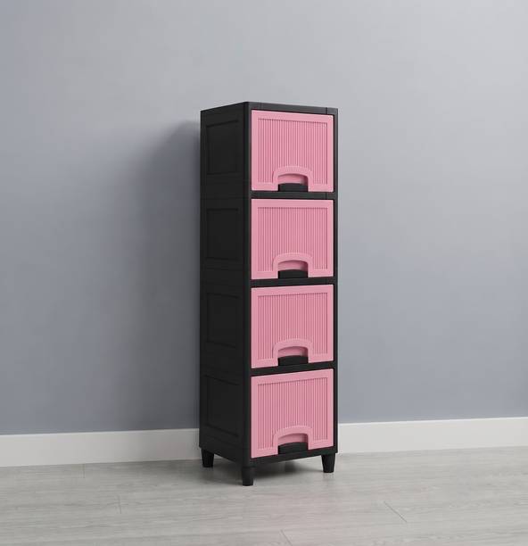 Surety for Safety Multipurpose Plastic Storage Cabinet for Bedroom and Living Room Plastic Free Standing Cabinet