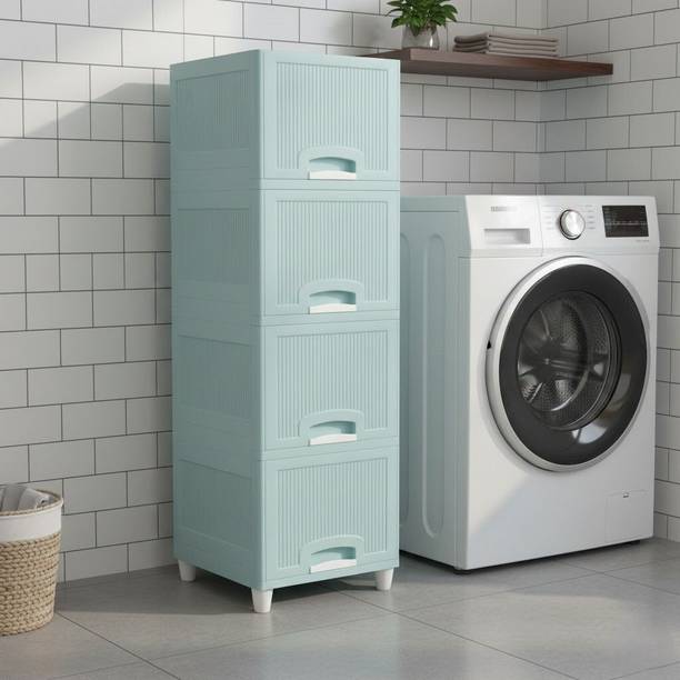 GROTHEORY Multi-Layer Desk Organizer Cabinet for Home & Office Plastic Free Standing Cabinet