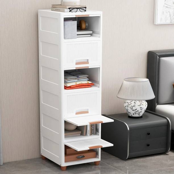 Flipkart SmartBuy Chest of Drawers : Versatile Drawer Storage Organizer & Organizers 6 layer Plastic Free Standing Chest of Drawers