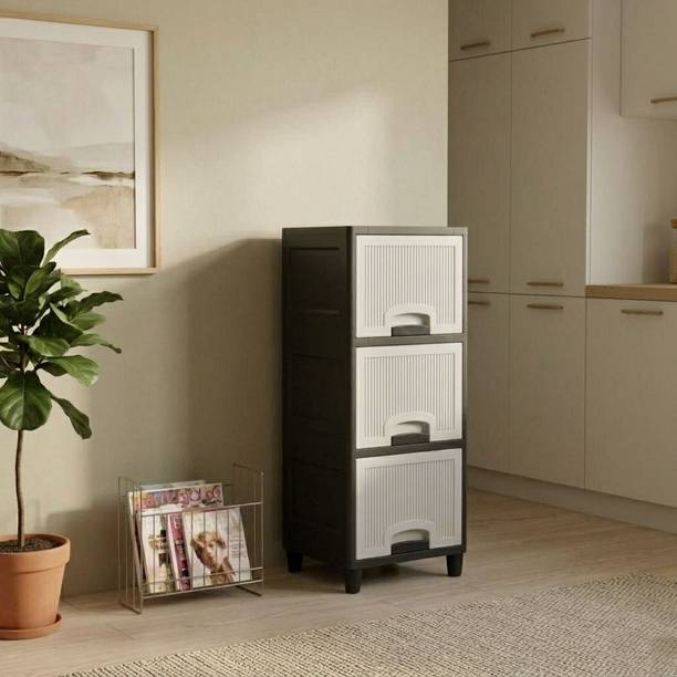 MAXTID multi layer drawer Cabinet with Clean-Line Contemporary Look Plastic Free Standing Chest of Drawers