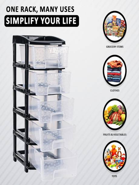 DND SALES Plastic Free Standing Cabinet