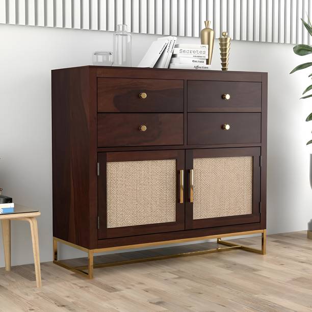 Jh Decore Solid Sheesham Wood Cabinet Drawer | Chest Of Drawer For Living Room | Bedroom Solid Wood Free Standing Cabinet