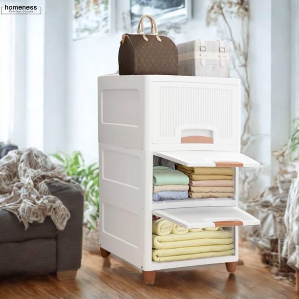 Homeness Plastic Free Standing Cabinet