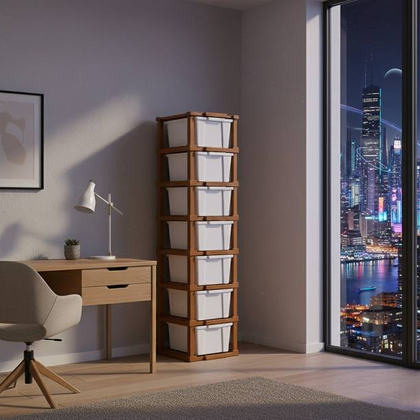 MAXTID Architect & Designer Remote Work Essential Modular Desk Side-Unit Plastic Free Standing Cabinet