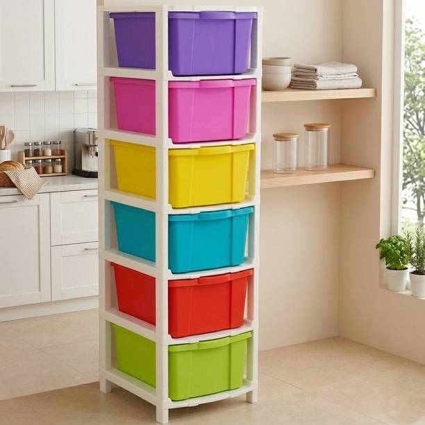 YASHODEEP PLASTIC Heavy-Duty Box – Big Size Vertical Organizer Plastic Free Standing Cabinet