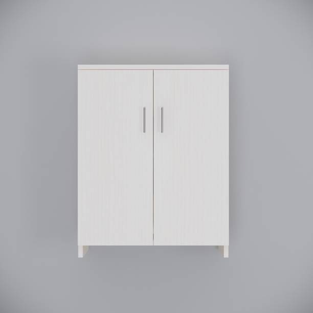 SPECIALITY PANELS 2 Doors with 4 Shelfs Pooja (Mandir) Cabinet with Termite Resistance Engineered Wood Free Standing Cabinet