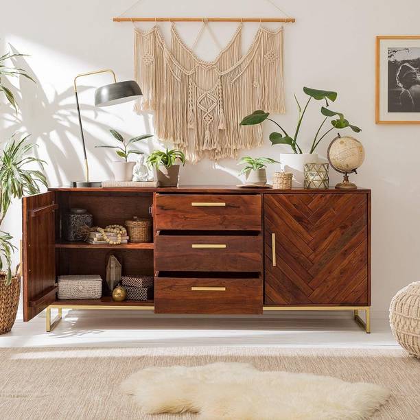 The kashth QWSDF Solid Wood Free Standing Cabinet