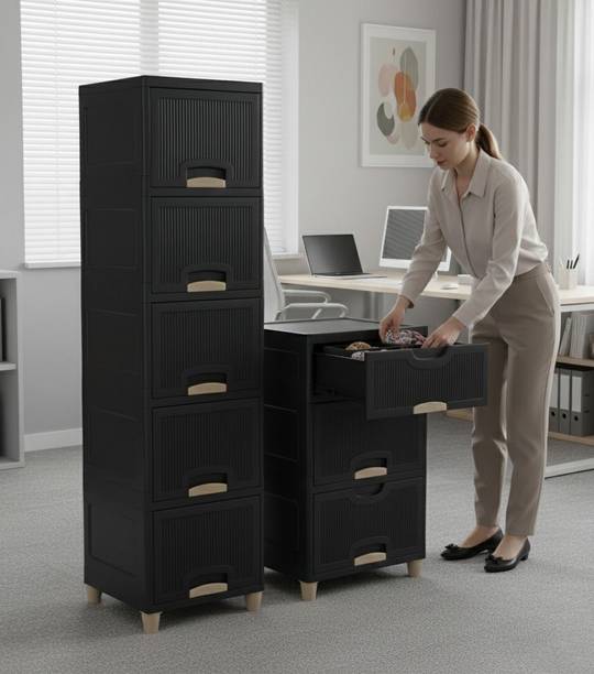 Surety for Safety cabinet & drawer set for office and home Plastic Free Standing Cabinet Plastic Free Standing Cabinet