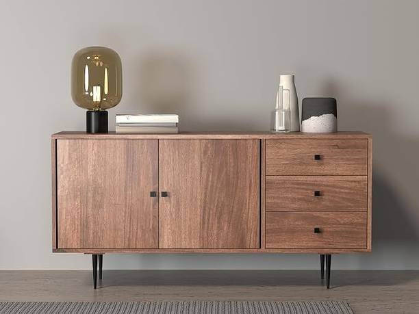 SMAART CRAAFTS Sideboard Cabinet for Living Room, Drawing Room, Bedroom, Kitchen & Dining Room, Solid Wood Free Standing Sideboard