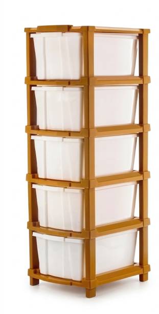 Suptikes Multi Layer Cabinet with User Friendly Storage Build PP Collapsible Wardrobe